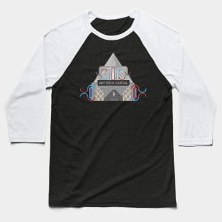 Classic Art Deco Capital Building Baseball T-Shirt